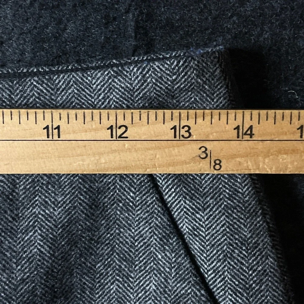 J.Crew Mini Skirt Women 0 Grey Wool Herringbone A-Line Pocket Preppy Tweed